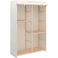 vidaXL Kleiderschrank mit 3 Ebenen 110 x 40 x 170 cm
