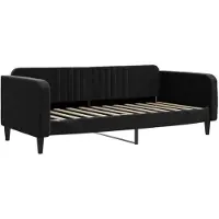 vidaXL Tagesbett Schwarz 90x200 cm Samt