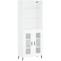 vidaXL Highboard Weiß 69,5x34x180 cm Holzwerkstoff