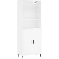 vidaXL Highboard Weiß 69,5x34x180 cm Holzwerkstoff