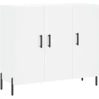 vidaXL Sideboard Weiß 90x34x80 cm Holzwerkstoff