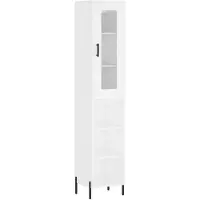 vidaXL Highboard Weiß 34,5x34x180 cm Holzwerkstoff