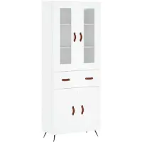 vidaXL Highboard Weiß 69,5x34x180 cm Holzwerkstoff
