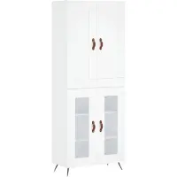 vidaXL Highboard Weiß 69,5x34x180 cm Holzwerkstoff