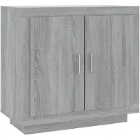 vidaXL Sideboard Grau Sonoma 80x40x75 cm Holzwerkstoff