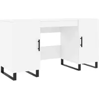 vidaXL Schreibtisch Weiß 140x50x75 cm Holzwerkstoff