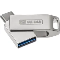 MyMedia USB 3.2 OTG Stick 32GB, Typ A-C, My Dual, silber