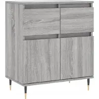 vidaXL Sideboard Grau Sonoma 60x35x70 cm Holzwerkstoff