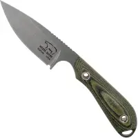 White River Knives M1 Caper Black &amp; OD Linen Micarta feststehendes Messer, Kydexscheide