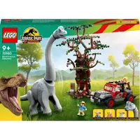 LEGO 76960 Jurassic Park Entdeckung des Brachiosaurus, Dinosaurier Spielzeug mit Figur und Jeep, Sammler-Set zum 30. Jubiläum, für Jungen und Mädchen