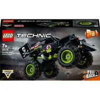 LEGO 42118 Technic Monster Jam Grave Digger Truck - Gelände-Buggy 2-in-1 Set, Spielzeugauto mit Rückziehmotor für Jungen und Mädchen ab 7 Jahren