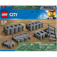 LEGO City Schienen, 20 Stück, Erweiterungsset für Kinder, Jungen und Mädchen, Spielzeug Set 60205