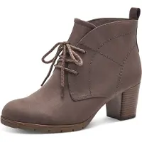 Marco Tozzi Damen Stiefelette Schnürboot Blockabsatz 2-25107-41, Größe:37 EU, Farbe:Braun