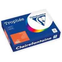 Clairefontaine Leuchtend orange A4 Farbiges Papier 210 g/m² (250 Blatt)