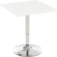 HOMEdotCOM - Bartisch - 60B x 60T x 69-92H cm - weiß