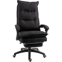 Vinsetto Bürostuhl mit Massagefunktion, Ergonomischer Schreibtischstuhl, Schwarz