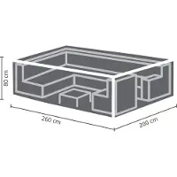 Perel Schutzhülle für Lounge-Set - 260 x 200 x 80 cm