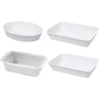 Küchenprofi Auflaufform Burgund 30x21x6cm weiß