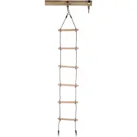 Swing King strickleiter 210 cm 6 Stufen 30 cm Holz hellbraun