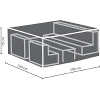 Perel Schutzhülle für Lounge-Set S - 200 x 150 x 75 cm