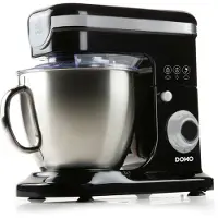 Domo DO1023KR Küchenmaschine - 8 Stufen - Mit Pulsfunktion - 6l - 1200 W - Schwa