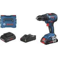 Bosch Akku-Bohrschrauber GSR 18V-55, 2 x Akku ProCORE18V, Schnellladegerät GAL 18V-40