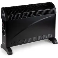 Domo DO7350CH, Elektrischer Konvektor-Raumheizer, Drinnen, Flur, Schwarz, 2000 W, 700 W