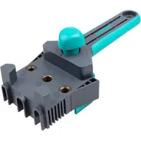 Wolfcraft GmbH 1 Meisterdübler, Montagewerkzeug, Schwarz, Türkis, Kunststoff, Stahl, 6, 8, 10, 1,2 cm, 3 cm
