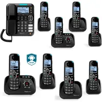 Amplicomms BigTel 1582 Duo schnurloses DECT Telefon mit Großtasten und AB