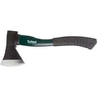 Toolland kleine Axt mit Softgrip-Stiel - 30cm - 600 g - schwarz/grün