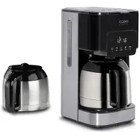 Caso Kaffeemaschine Coffee Taste & Style Duo Thermo, inklusive 2 Thermoskannen, Edelstahl, 10 Tassen, 800 Watt