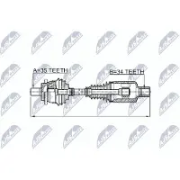 NTY NPW-ME-026 Antriebswelle Vorne Links passend für MERCEDES-BENZ E-Klasse Limousine (W211) E-Klasse T-modell (S211)