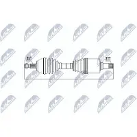 NTY NPW-ME-018 Antriebswelle Vorne Links Vorne passend für MERCEDES-BENZ A-Klasse (W169) B-Klasse (W245)