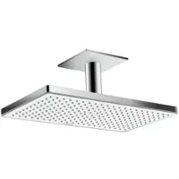 Hansgrohe Rainmaker Select, Fester Duschkopf, Chrom, Weiß, Zimmerdecke