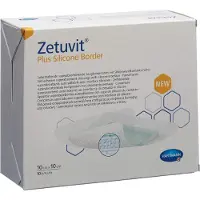 Hartmann Zetuvit Plus Silicone Border steril 10 Stück St Verband