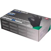 Ampri Style Black Nitrilhandschuhe schwarz puderfrei Gr. L 100 St Handschuhe
