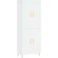 vidaXL Highboard Weiß 69,5x34x180 cm Holzwerkstoff