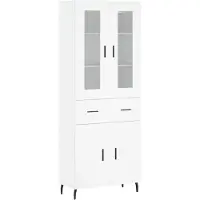 vidaXL Highboard Weiß 69,5x34x180 cm Holzwerkstoff