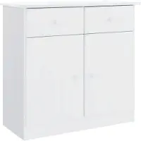 vidaXL Sideboard ALTA Weiß 77x35x73 cm Massivholz Kiefer