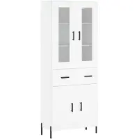 vidaXL Highboard Weiß 69,5x34x180 cm Holzwerkstoff