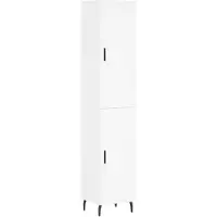 vidaXL Highboard Weiß 34,5x34x180 cm Holzwerkstoff
