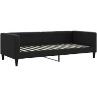 vidaXL Tagesbett Schwarz 90x200 cm Stoff