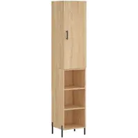 vidaXL Highboard Sonoma-Eiche 34,5x34x180 cm Holzwerkstoff