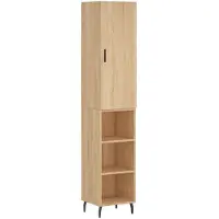 vidaXL Highboard Sonoma-Eiche 34,5x34x180 cm Holzwerkstoff