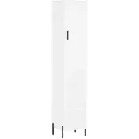 vidaXL Highboard Weiß 34,5x34x180 cm Holzwerkstoff