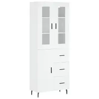 vidaXL Highboard Weiß 69,5x34x180 cm Holzwerkstoff