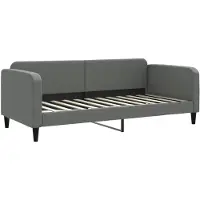 vidaXL Tagesbett Dunkelgrau 90x200 cm Stoff