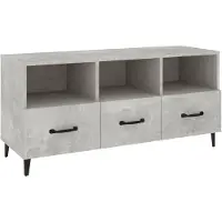 vidaXL TV-Schrank Betongrau 102x35x50 cm Holzwerkstoff
