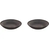 Palmer tiefe Teller-Set HOUSTON, 2 x Suppenteller aus Steinzeug Ø 22 cm, Ofen- & Mikrowellengeeignet, moderne Pasta-Teller tief, SteinzeugGeschirr