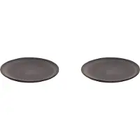 Palmer flache Teller-Set HOUSTON, 2 x FrühStücksteller aus Steinzeug √ò 22 cm, Teller blau-grau, Modernes Steinzeug Geschirr Spülmaschinenfest